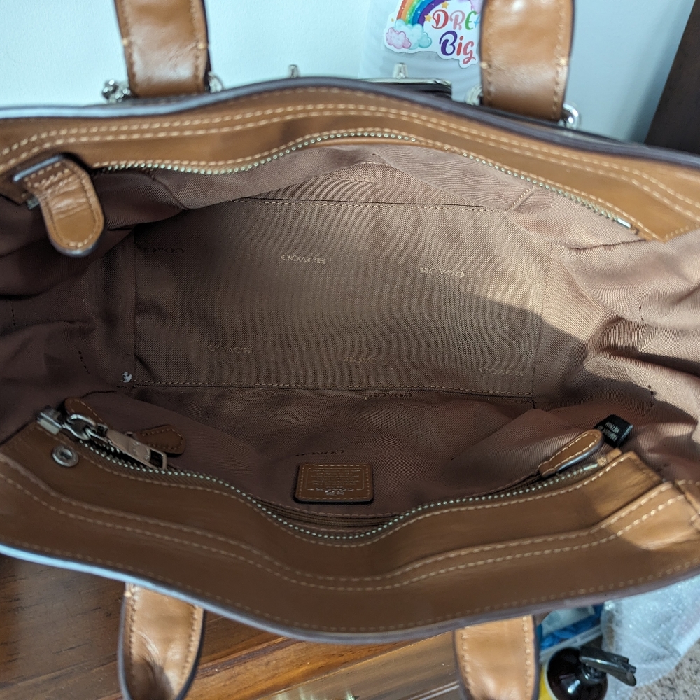 Coach swagger in carmel brown pebble leather - Picture 8 of 8